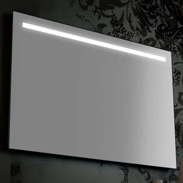 Miroir de salle de bain à LED pour meuble à bords polis | Mondialshop