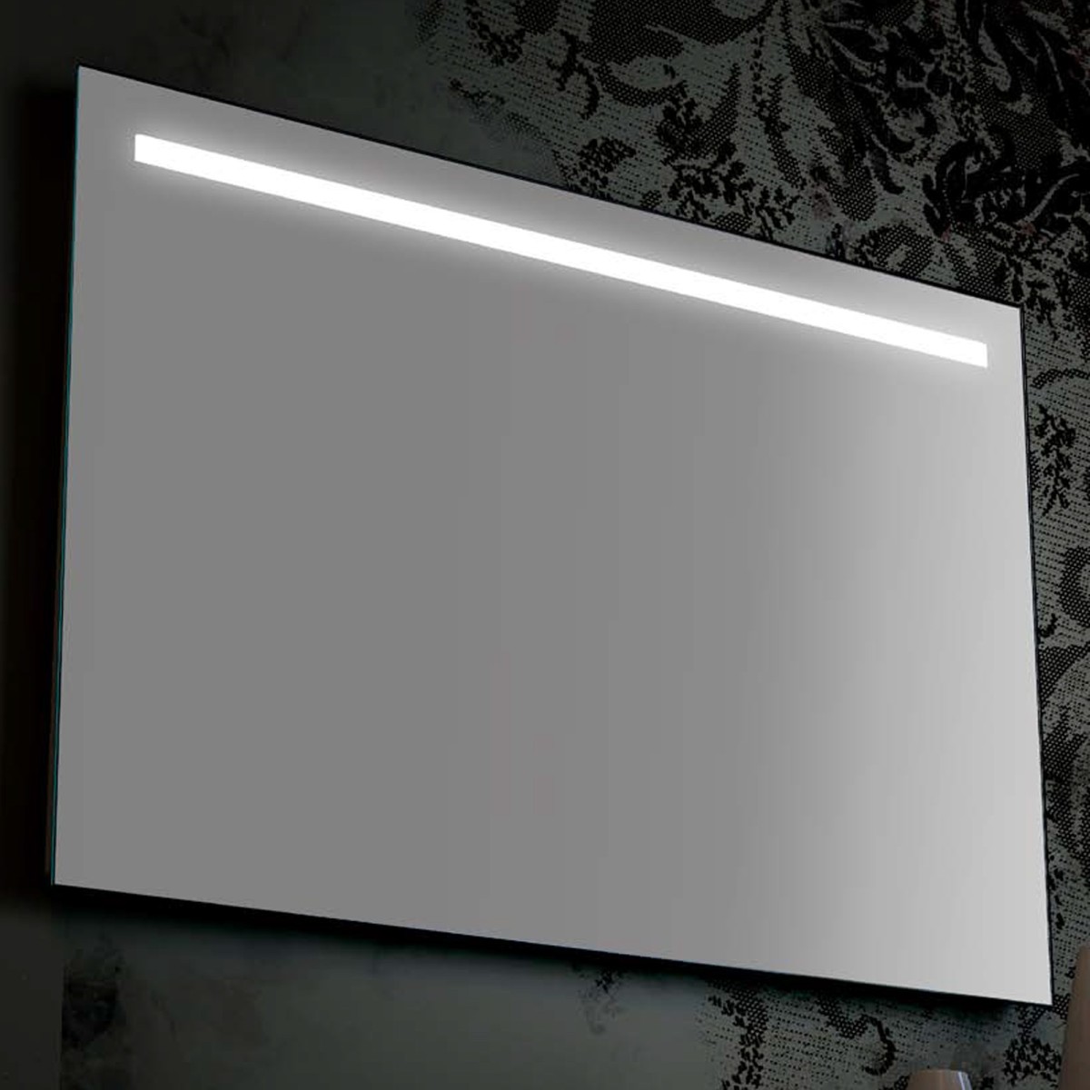 Miroir de salle de bain à LED pour meuble à bords polis |...