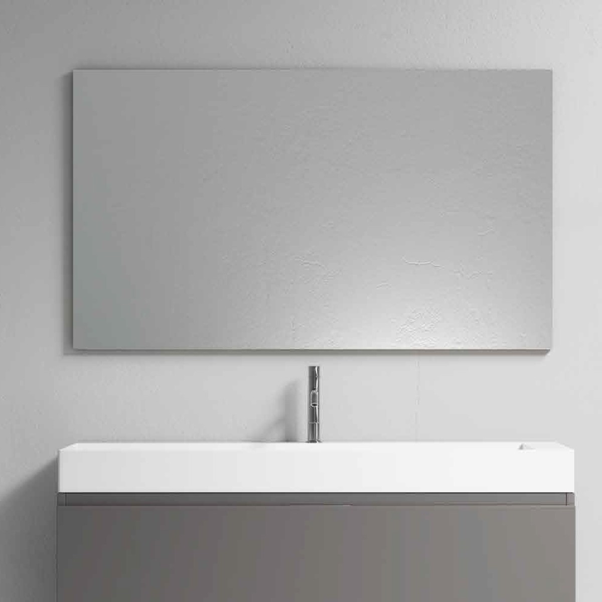 Spiegel mit umkehrbarem rechteckigem Rahmen MILEDY