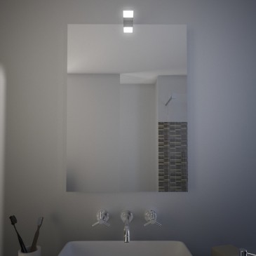 Badezimmerspiegel mit vertikaler oder horizontaler PANAY LED-Lampe