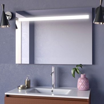 Dora - Specchio da bagno retroilluminato strip Led IP44