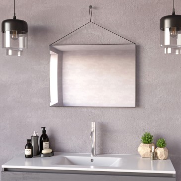 Wendbarer rechteckiger Badezimmerspiegel 70x50cm | Mondialshop