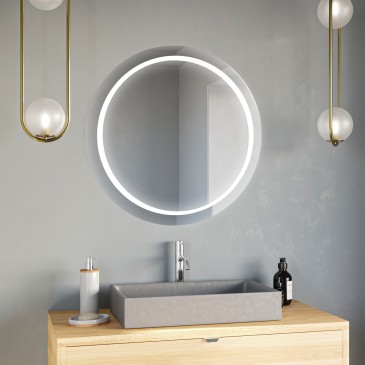 Miroir rond avec éclairage LED - Moonlight
