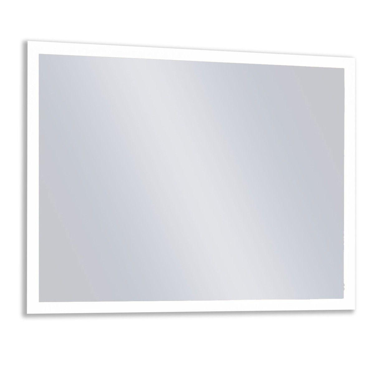 Reversibler rechteckiger Spiegel mit Hintergrundbeleuchtung, 60 x 90 cm