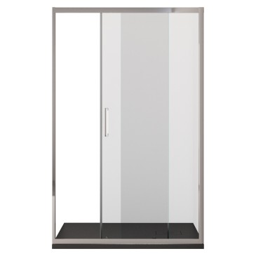 Porte de douche coulissante pour niche 6 mm transparente - True