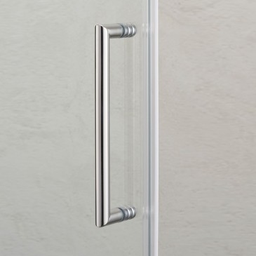 Porte de douche en cristal pour niche 190 verre hauteur 6 mm
