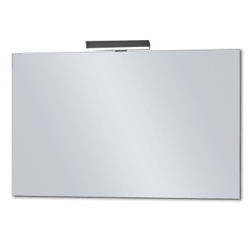 Badezimmerspiegel mit umkehrbarer rechteckiger Lampe CEBU