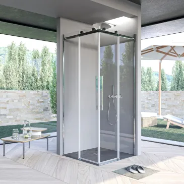 Box Doccia 70x70 70x75 75x75 scorrevole Trasparente 8mm H 200 MELISSA