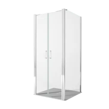 Box doccia 2 lati fissi porta saloon H195 anticlacare DOBLA