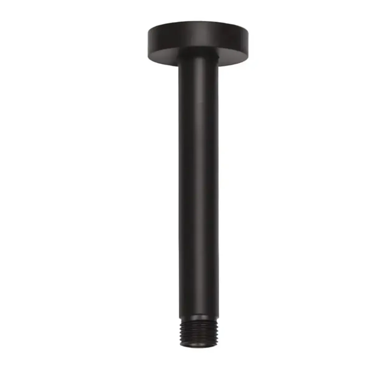Bras de douche plafond carré noir 20cm