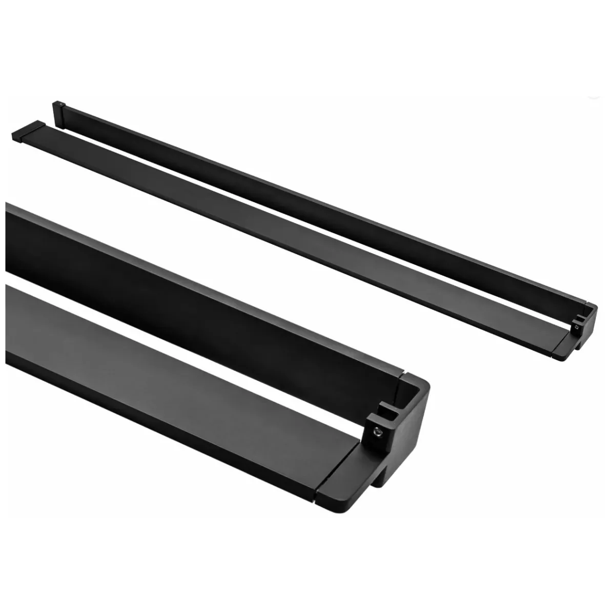 Mensola universale per parete walk nera sino a 140cm