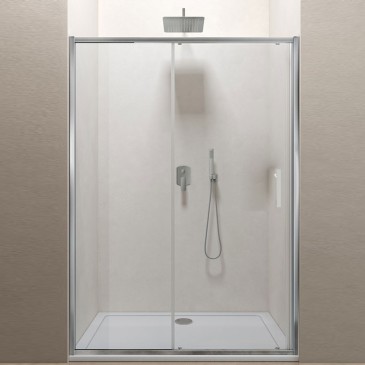 Porta doccia trasparente scorrevole 2...