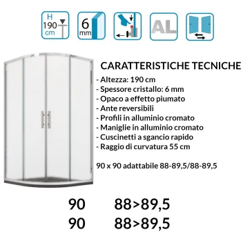 Locus Mozia Semicircolare Piumato