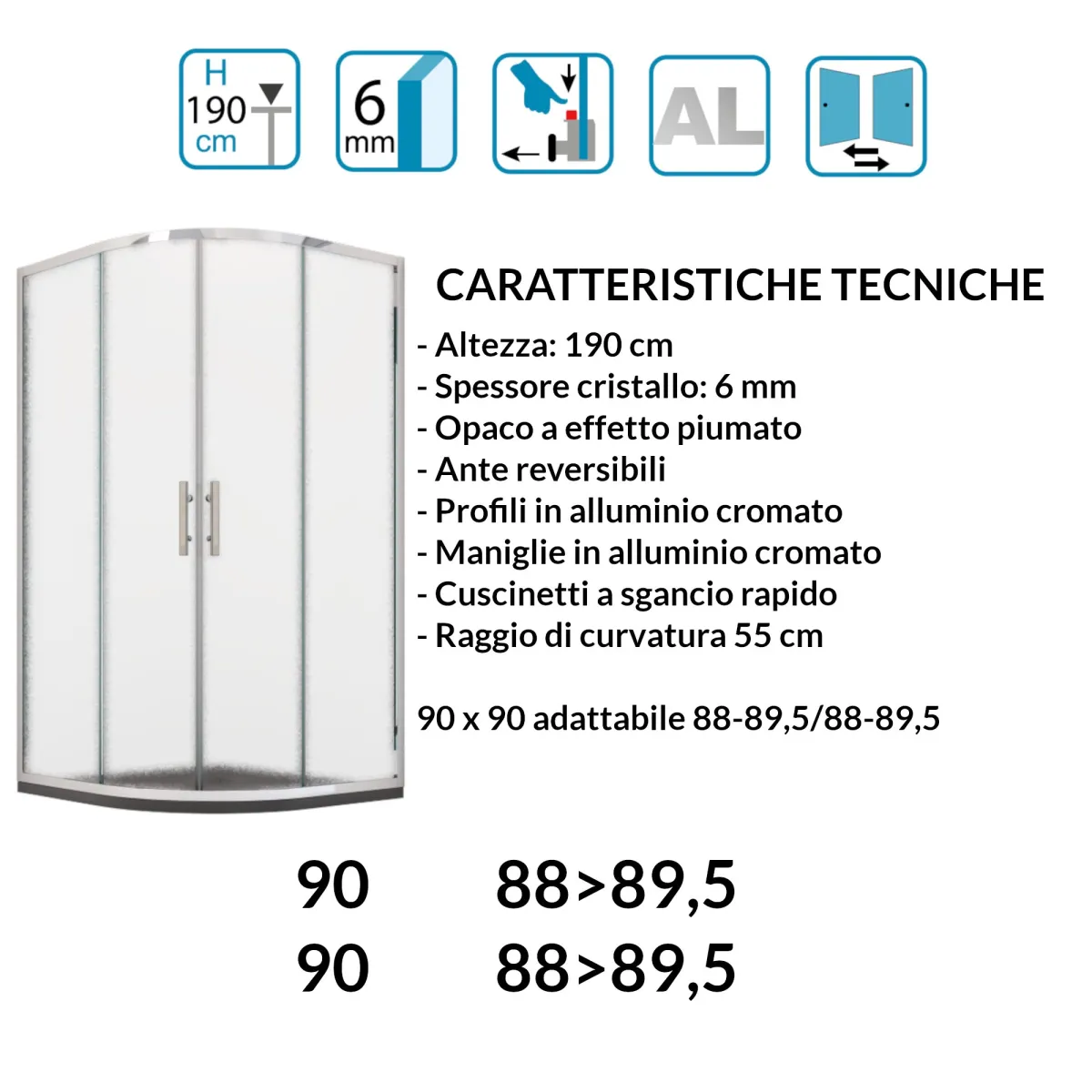 Locus Mozia Semicircolare Piumato