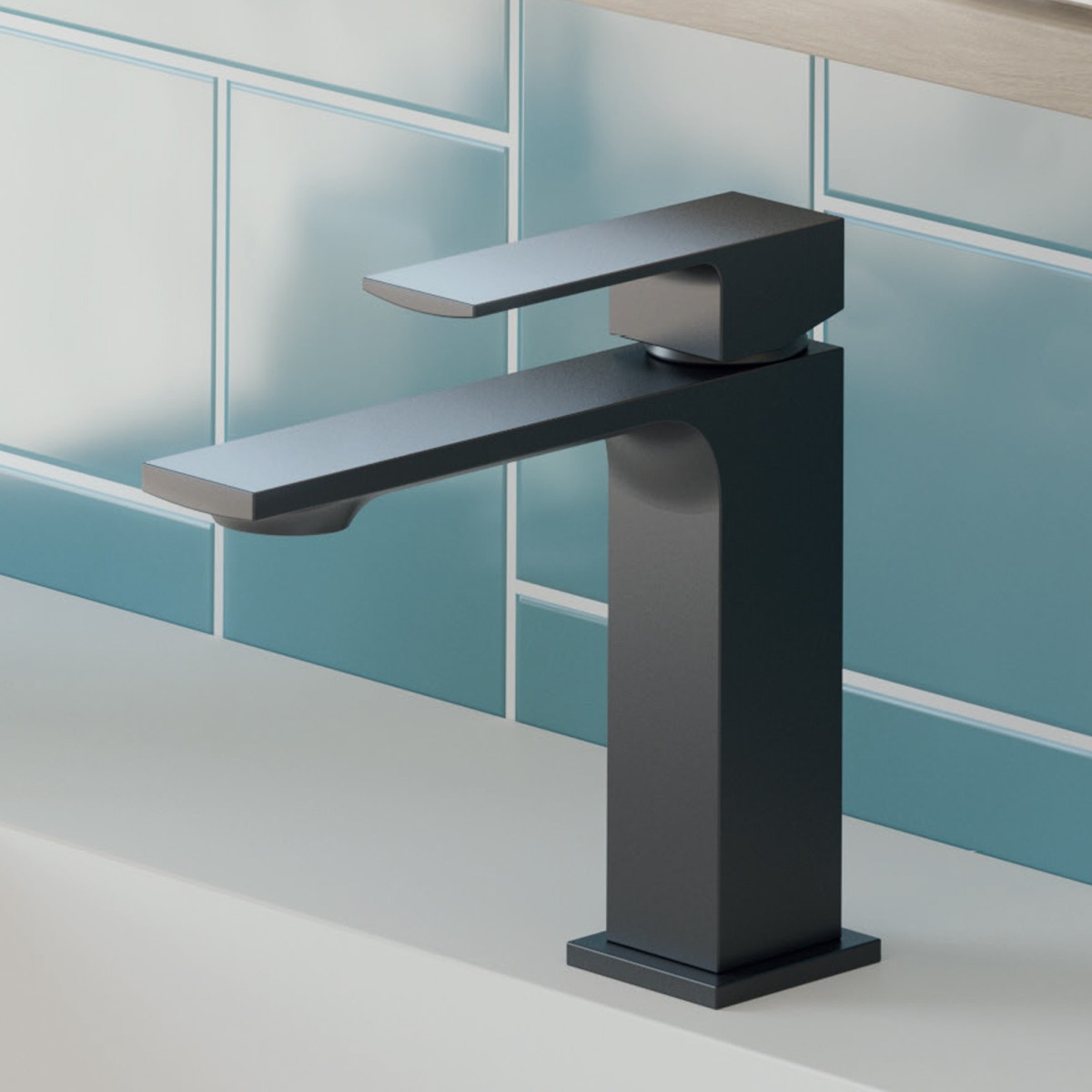 Rubinetto da lavabo TBOLD Design minimalista Risparmio idrico nero