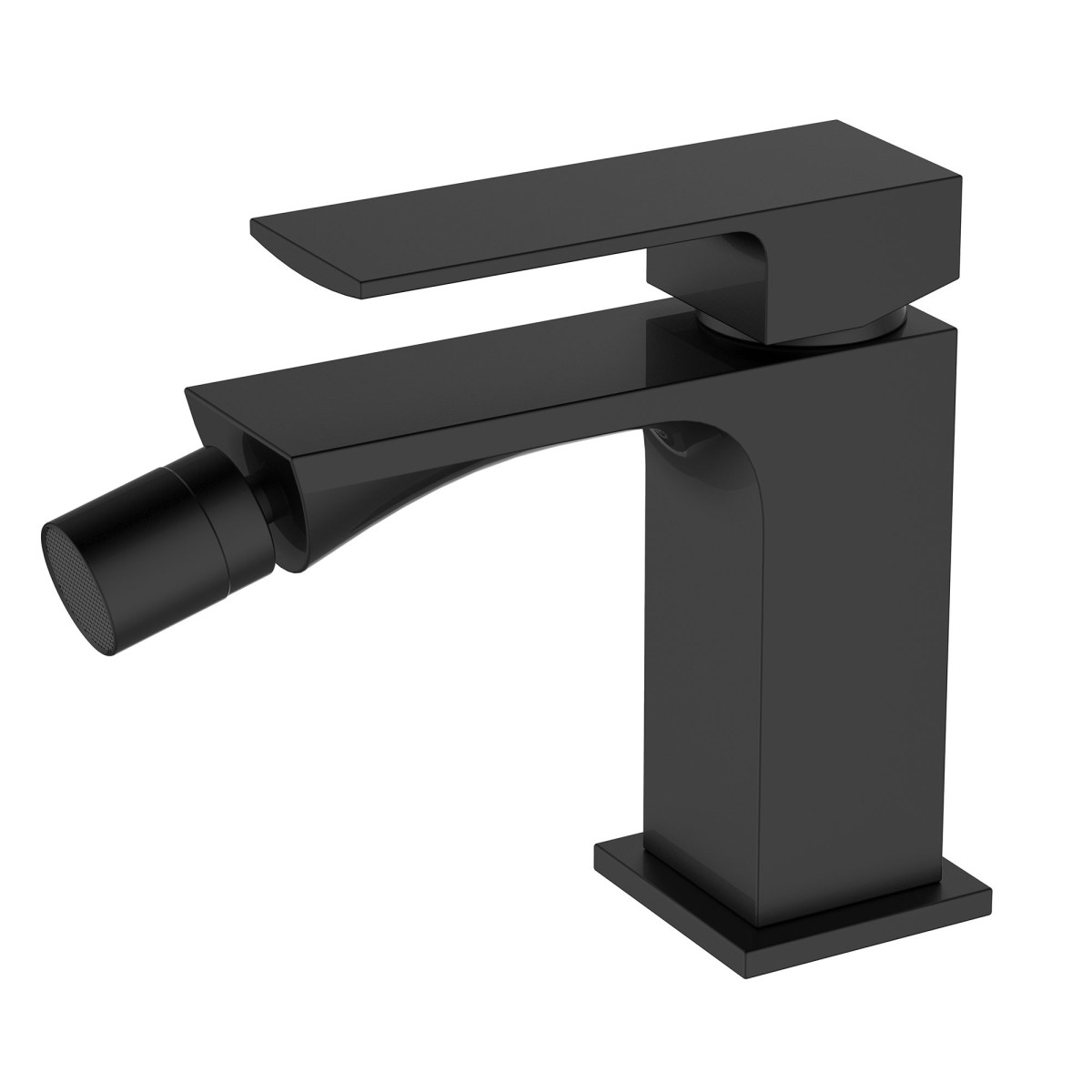 TBOLD quadratischer schwarzer Bidethahn Schwarzes, minimalistisches Design
