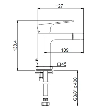 Verchromte Waschtischarmatur Tdel-Serie: Hochwertige Eleganz für Ihr Badezimmer