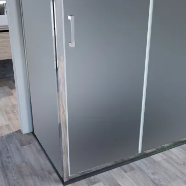 Box doccia satinato ad angolo