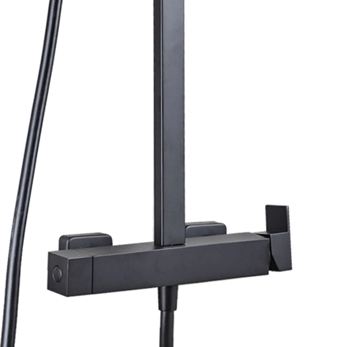 Colonna doccia nera, struttura in ottone ESTE