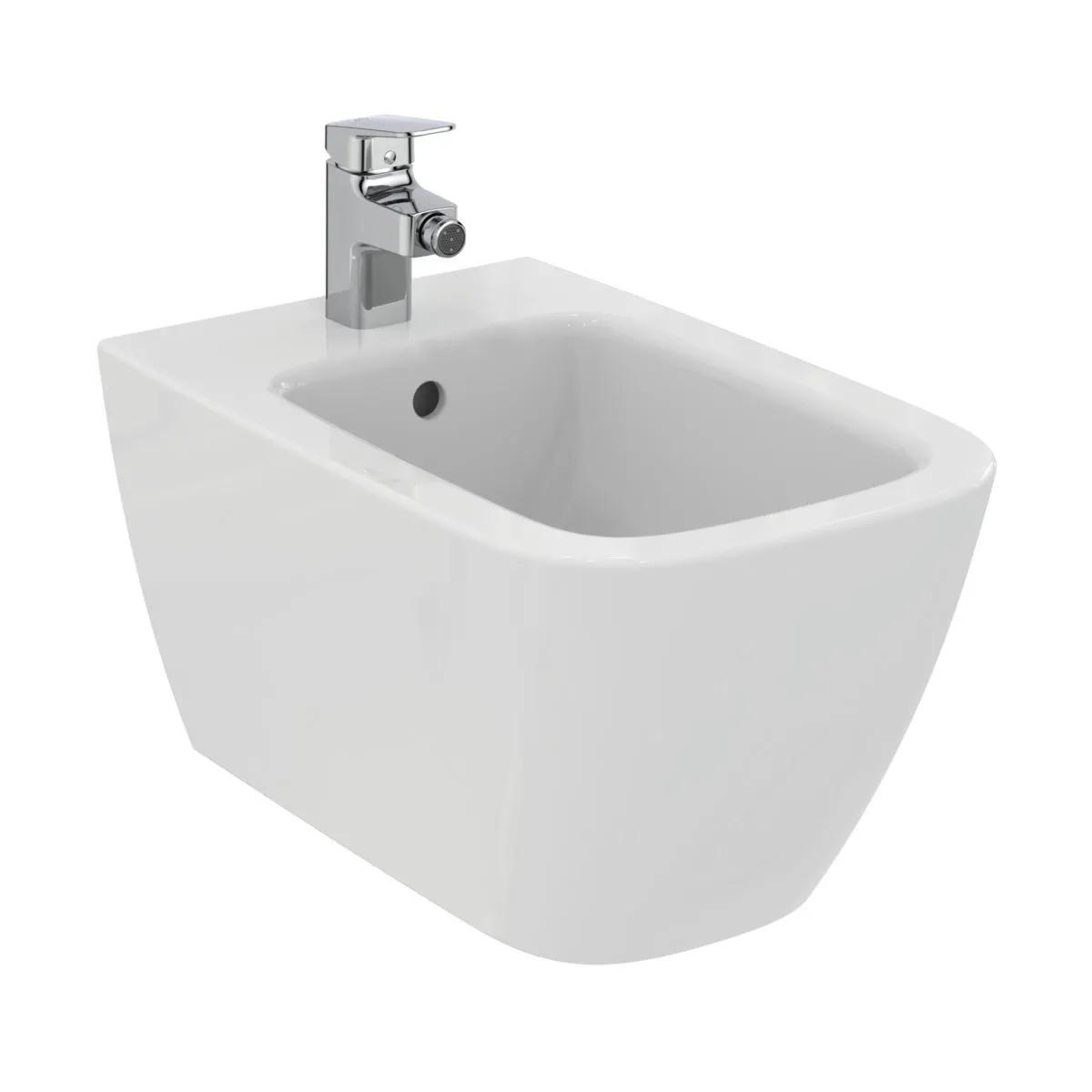 Bidet sospeso in ceramica bianca Life B sospeso T46150