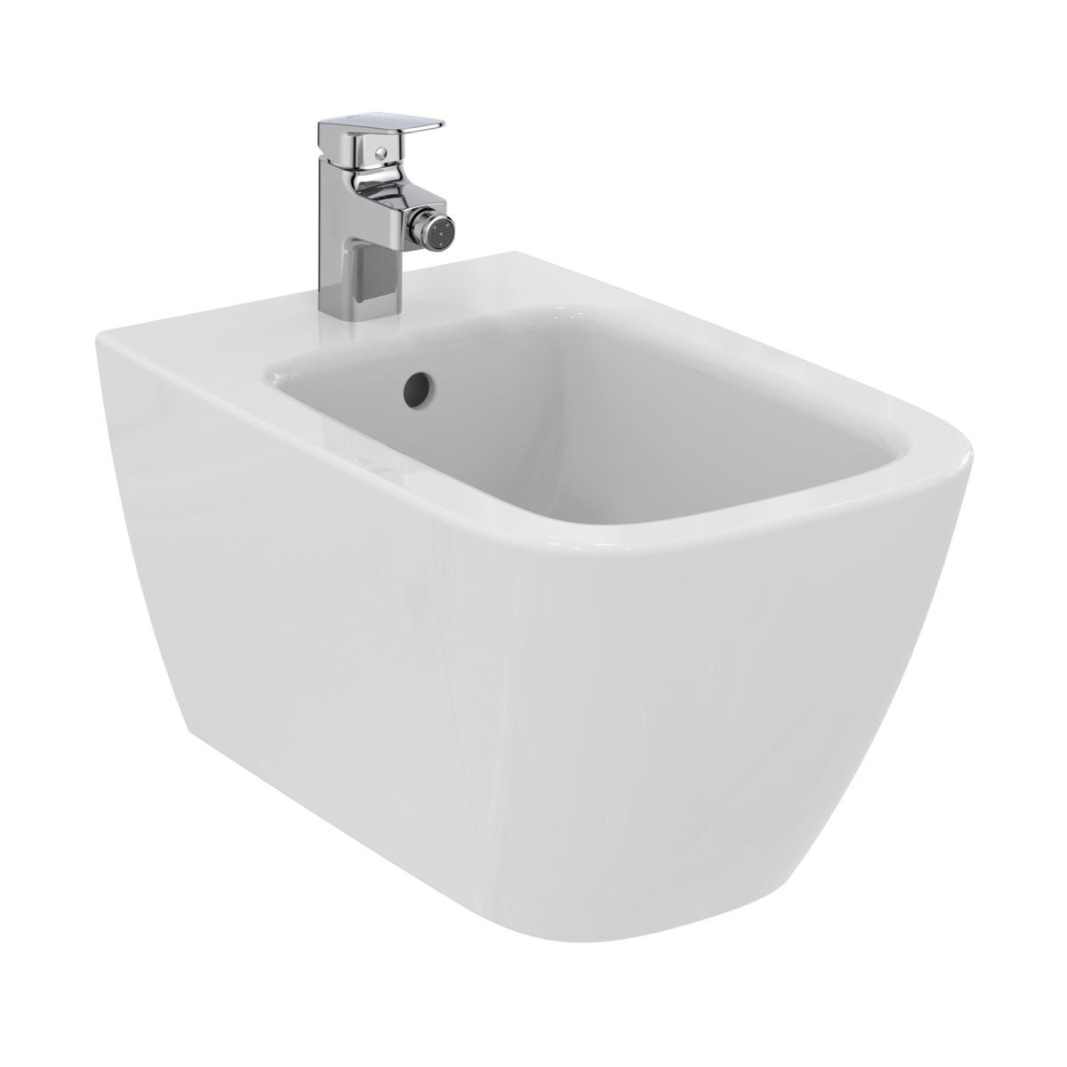 Life B Hänge-Bidet aus weißer Keramik T461501