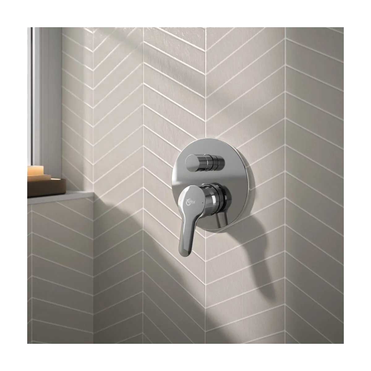 Einbaumischer mit Umsteller für Badewanne/Dusche Alpha A7185AA IDEAL STANDARD
