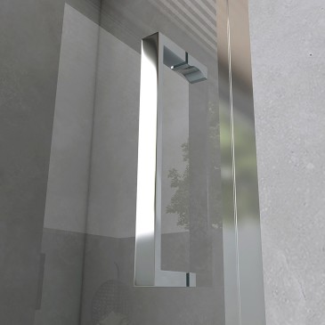 Porte de douche en niche 2 portes coulissantes 130140150160170 Transparent h195 6mm