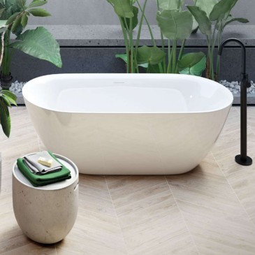 Baignoire autoportante ovale moderne 170x80 BT 01
