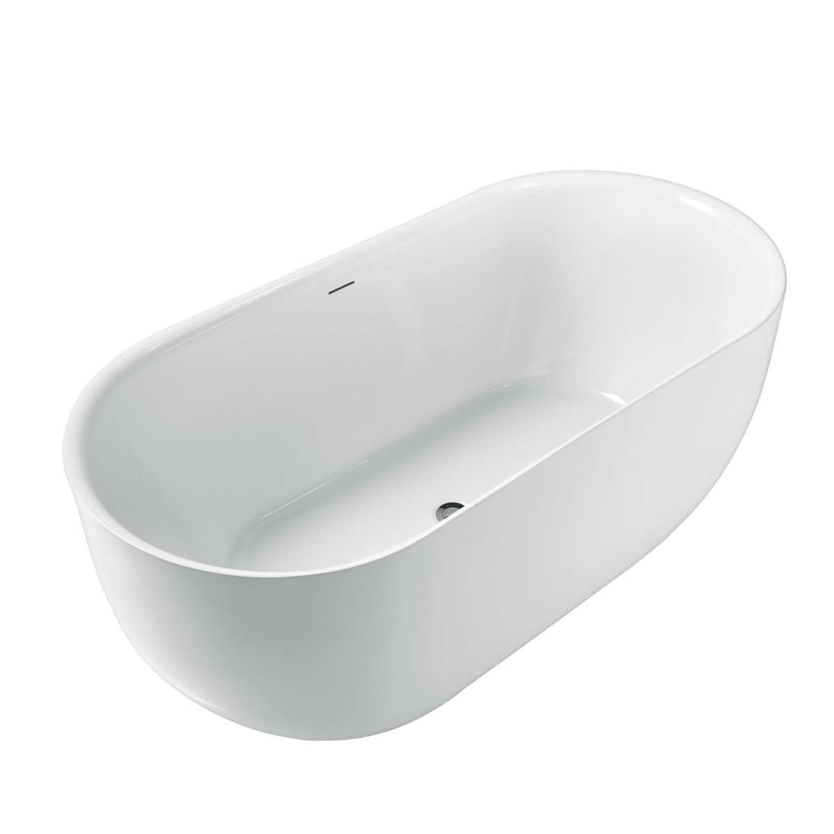 Baignoire autoportante ovale moderne 170x80 BT 01