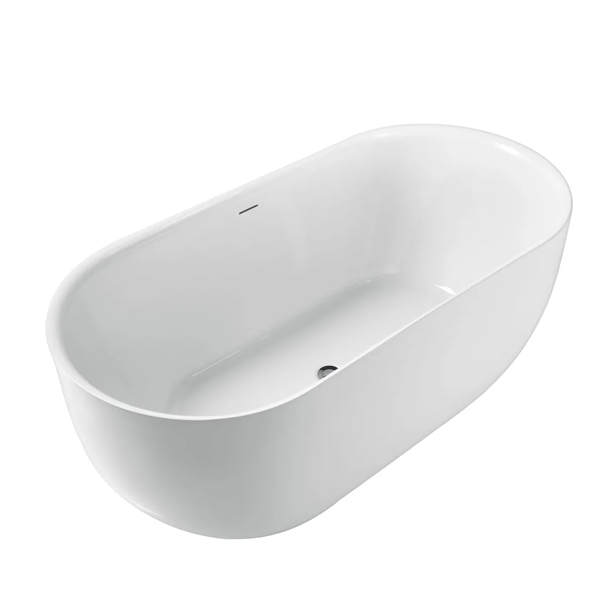 Vasca da bagno ovale moderna design centro stanza 170x80 BT 01