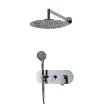 Duschset mit 20x20 Duschkopf, Duscharm und Mischbatterie | ARMONIA