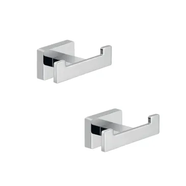 2 Appendini moderni quadrati  cromati di design