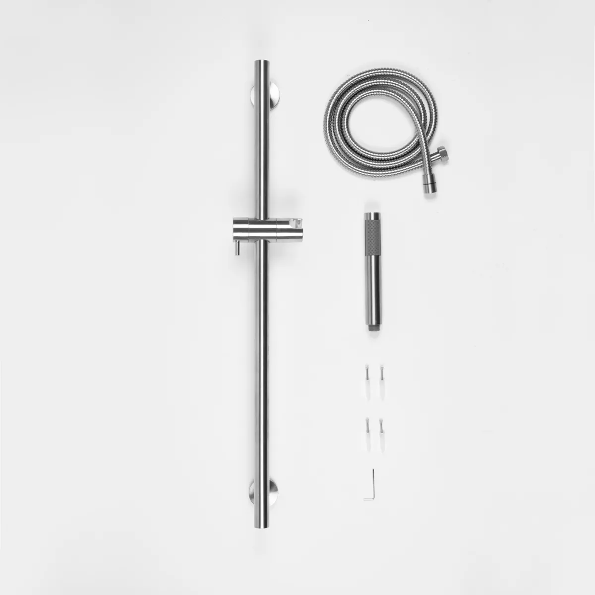 Set saliscendi doccia inox satinato Essential | Mondialshop