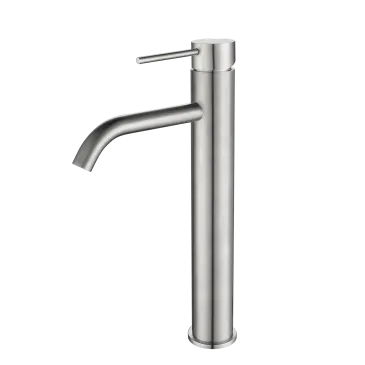 Rubinetto a canna Alta per Lavabo Acciaio Inox satinato H300  ESSENTIAL-X
