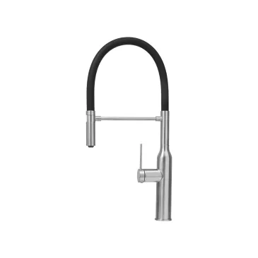 Robinet de cuisine en acier inoxydable avec bec pivotant | Mondialshop