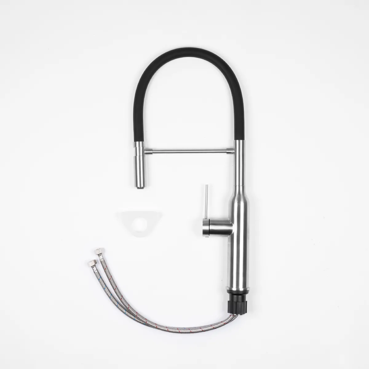 Robinet de cuisine en acier inoxydable avec bec pivotant...