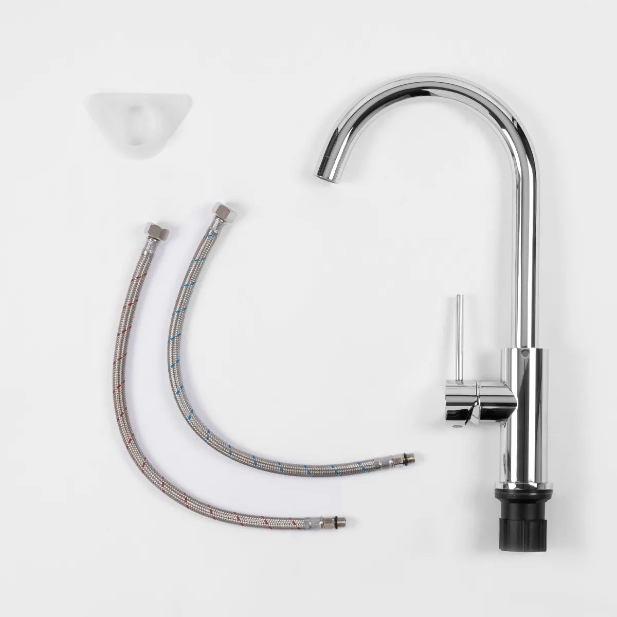 Robinet de cuisine chromé ESSENTIAL-X avec bec pivotant |...