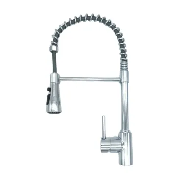Robinet de cuisine MEXMAX-24 en acier inoxydable avec douchette à ressort | Mondialshop