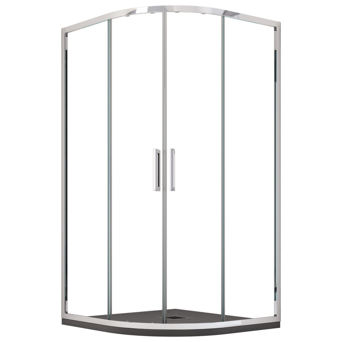 Atena Transparente halbrunde Duschkabine | Mondialshop