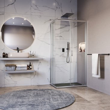 Cabine de douche en verre abordable | Installation rapide recommandée