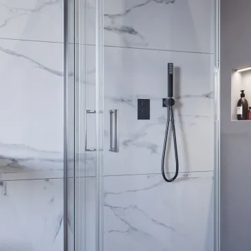 Cabine de douche abordable en verre sur 3 côtés | Installation rapide recommandée