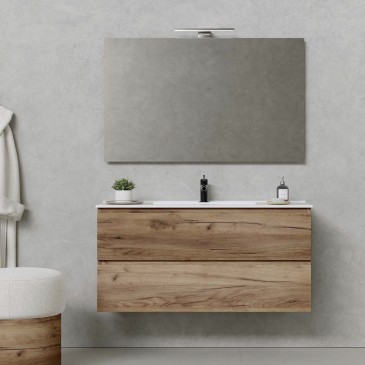 Mobile bagno sospeso 60cm Rovere Alba economico: IN OFFERTA