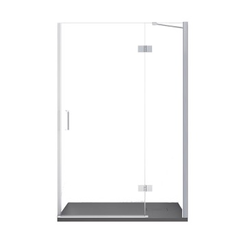 Porte de douche battante transparente anti-calcaire REGINA H195