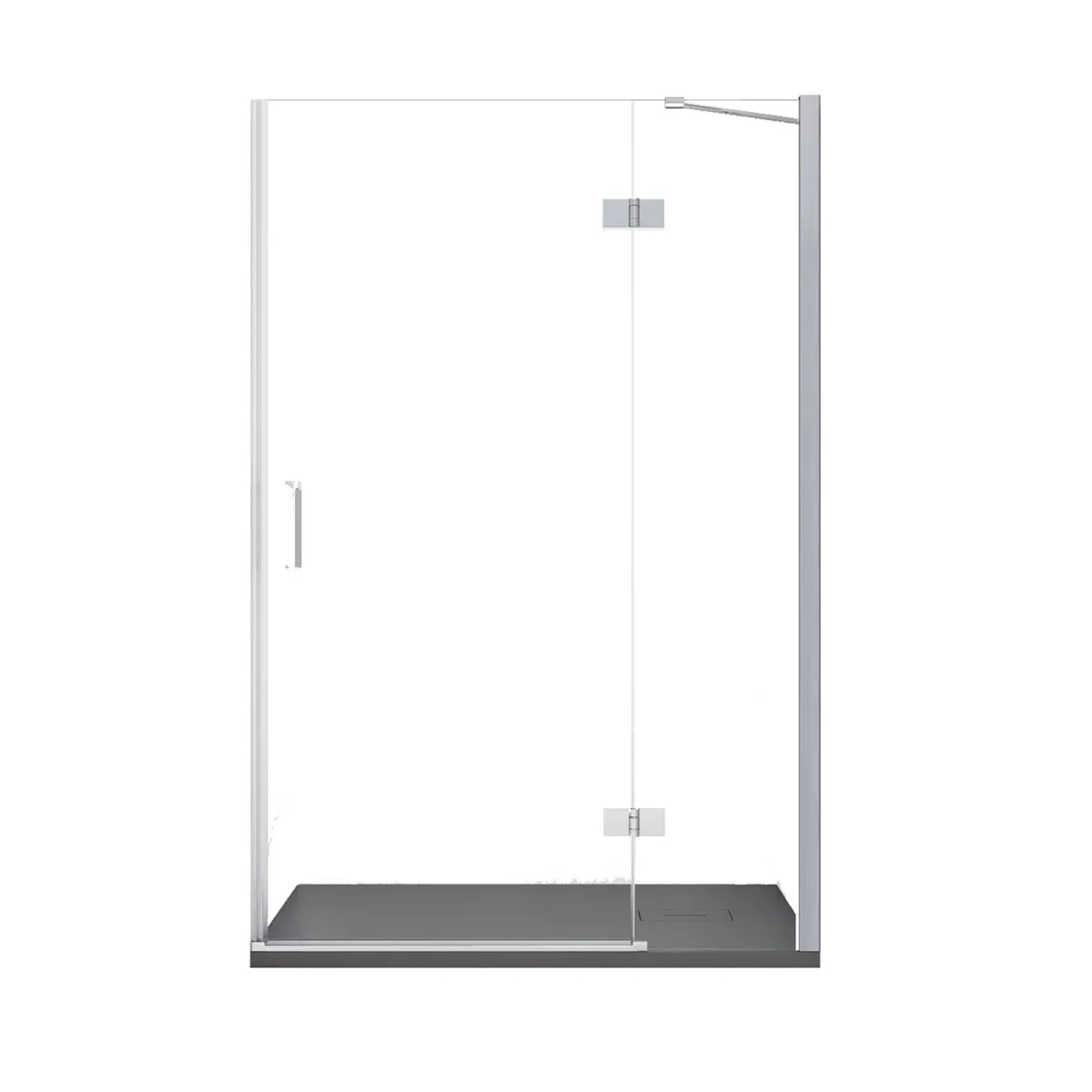 Porta doccia anta battente trasparente H195 anticalcare...