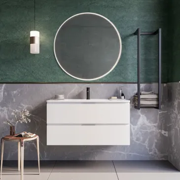 Mobile bagno sospeso 80cm bianco ARMONY