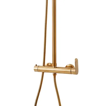 Colonna doccia con miscelatore Oro Spazzolato ATENEA