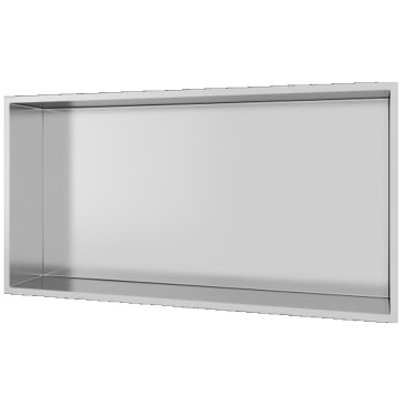 60x30 Wandnische aus gebürstetem Stahl, GLAMOUR Dusche
