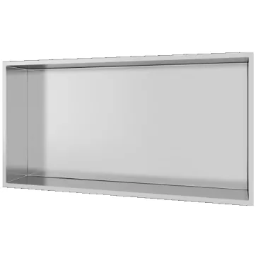 60x30 Wandnische aus gebürstetem Stahl, GLAMOUR Dusche