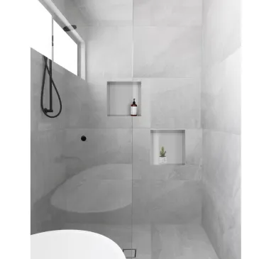 Wandnische 30x30 bündig mit der Wand aus Glamour-Stahl