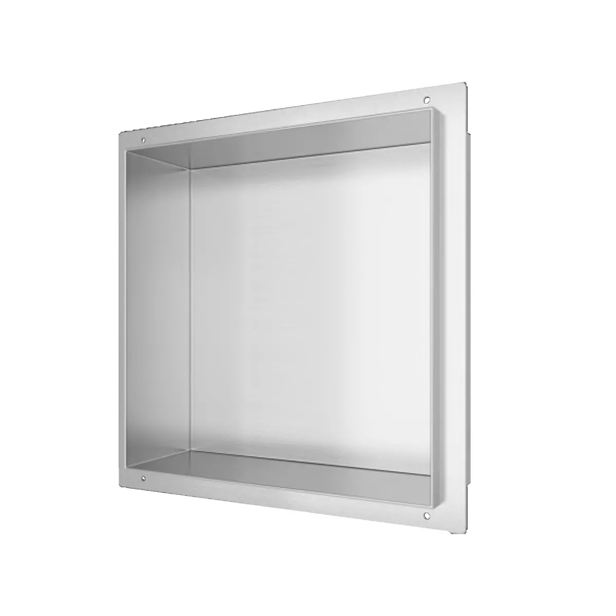 Niche murale 30x30 au ras du mur en acier Glamour